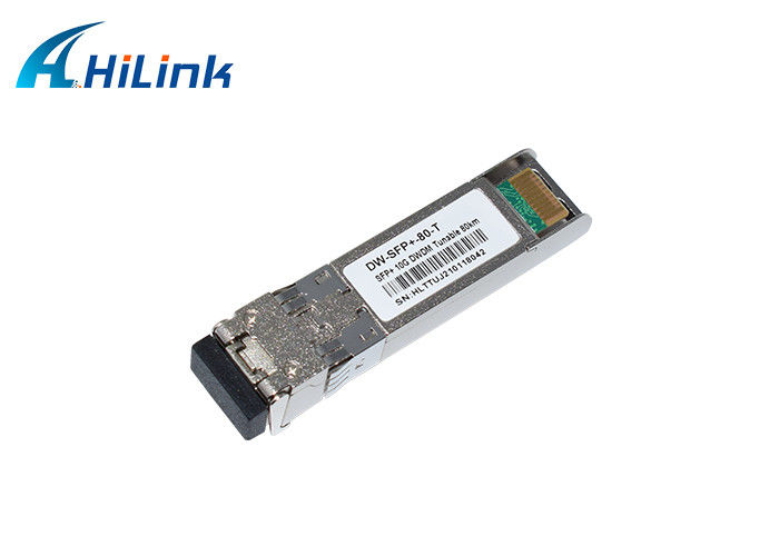 10G ZR 80km Tunable DWDM SFP+ Module LC 50GHz C Band