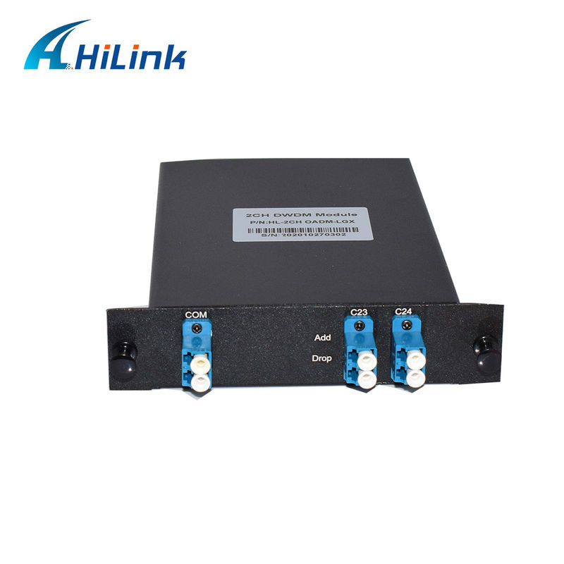 100GHz FTTX 1310nm 2CH Optical Mux Demux OADM DWDM Add Drop Module