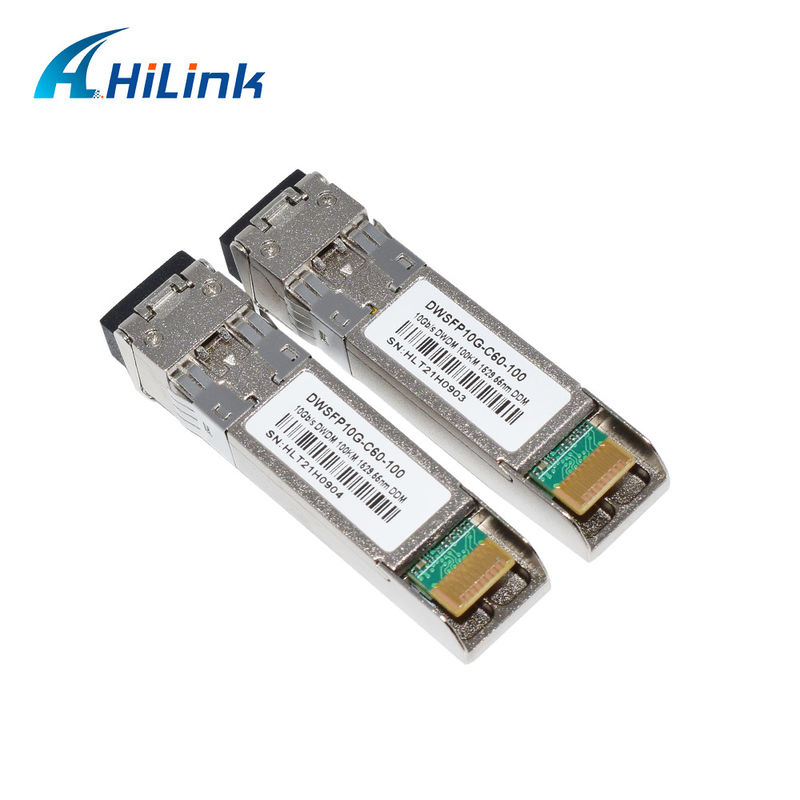 DWSFP10G C60 1529.55nm 100KM Optical Transceiver Module LC DOM For FTTX