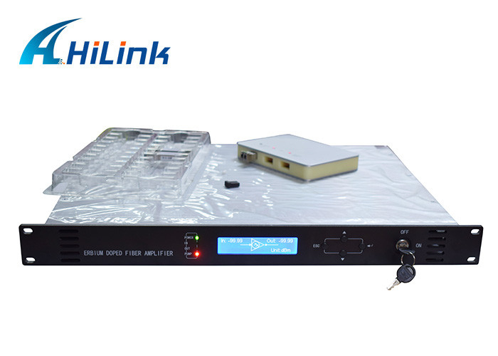 DWDM Booster Fiber Optical Amplifier 1U 19'' 1550nm EDFA C Band