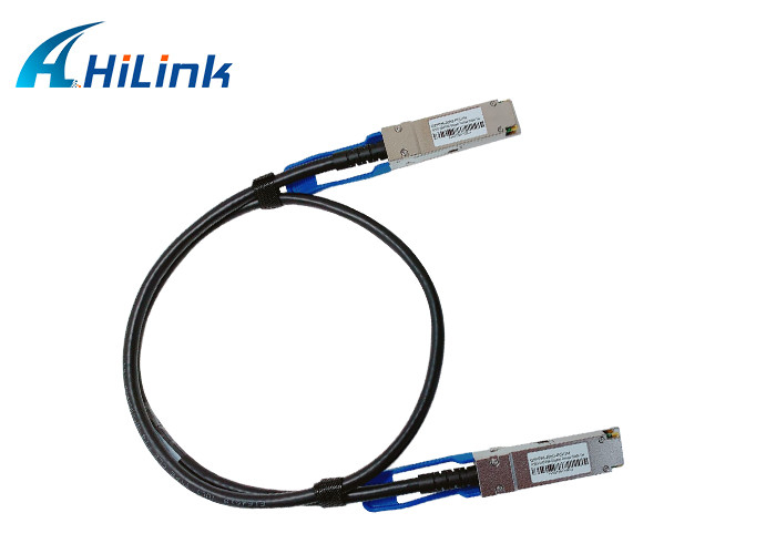 QSFP MSA Direct Attach Copper Cable 26AWG Passive Twinax HILINK QSFP56-200G-PCU1M