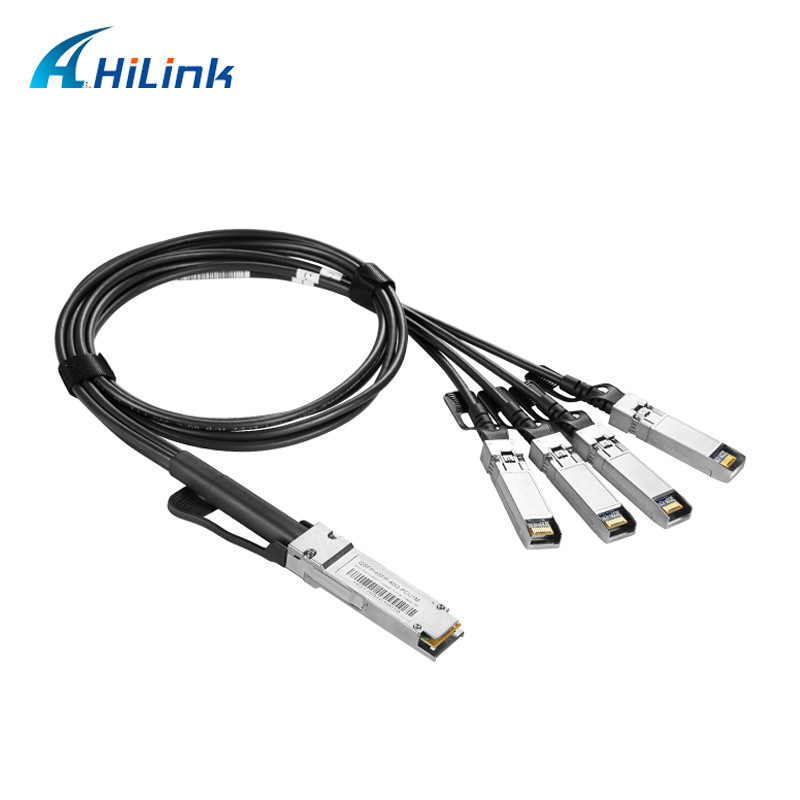 FCC DAC Passive Copper Cable 56Gbps PAM4 1M 2M 3M QSFP56 To 4X50G SFP56