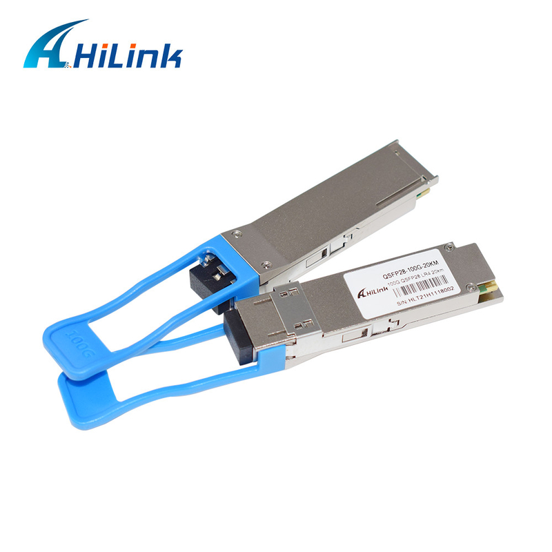 Hot Pluggable Optical Transceiver Module Duplex LC Connector 100G 20km QSFP28