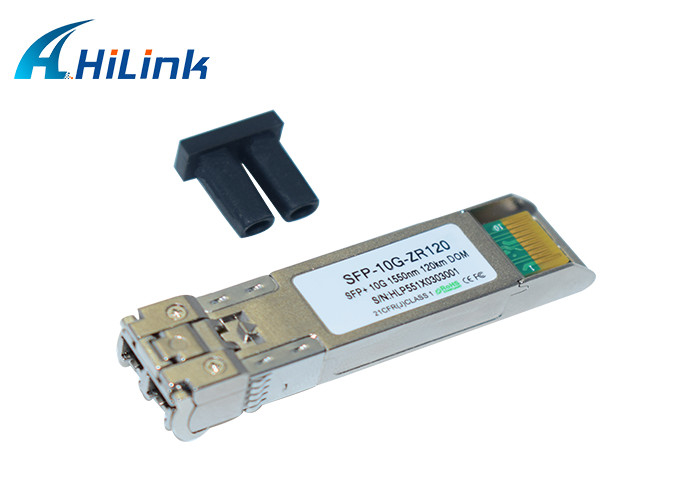 120km SFP+ Transceiver Module Duplex LC Connector DOM 10G ZR 1550nm