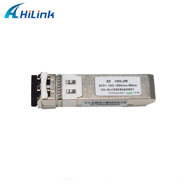 ZR 80KM LC SFP+ Transceiver Module 10GBASE 1550nm EML Single Mode 1.5W