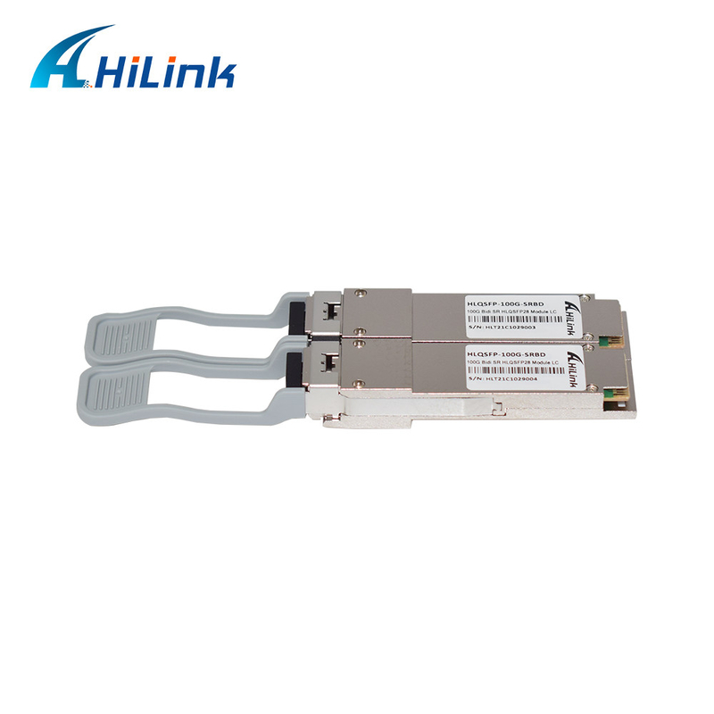 100GBASE-SR Optical Transceiver Module Bi Directional QSFP28 850nm 100m DOM Duplex LC MMF