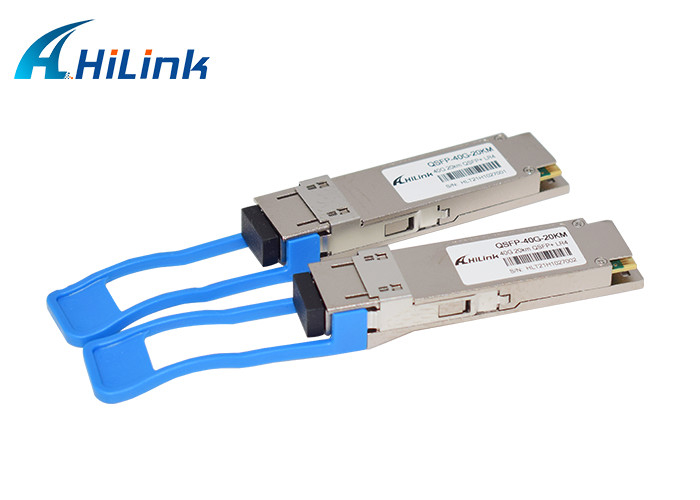 Duplex LC SMF Optical Transceiver Module 40GBASE LR4 QSFP+ 1310nm 20km DOM