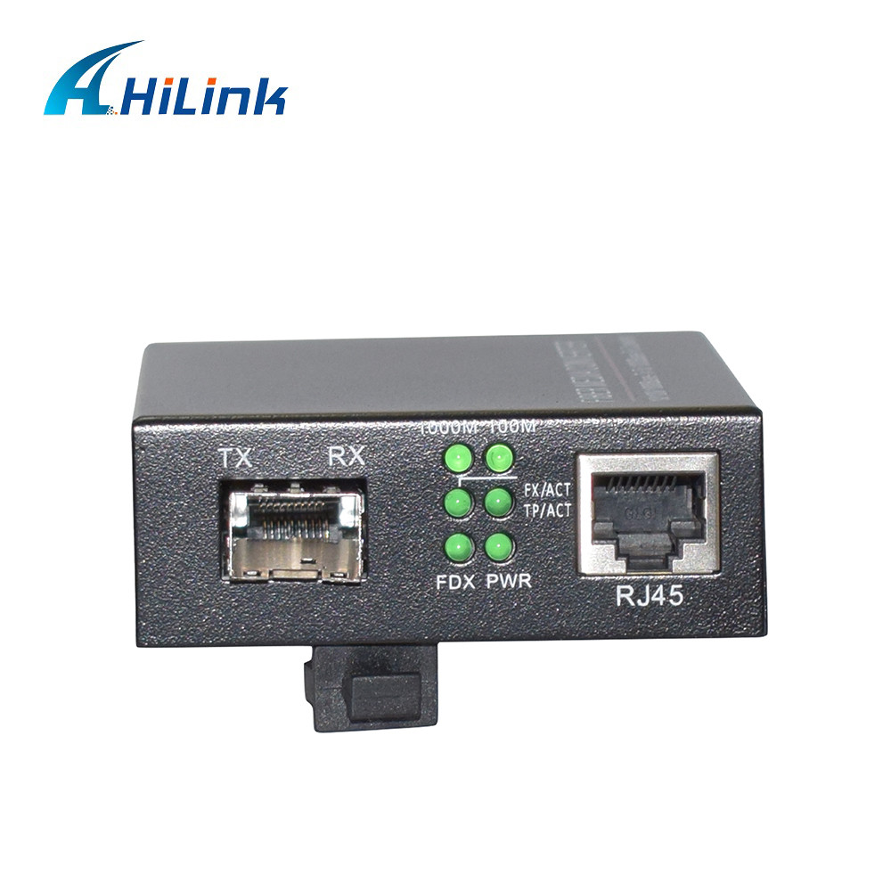 10/100/1000M Tx To 1000M SFP Media Converter 12V DC Power Supply For ...