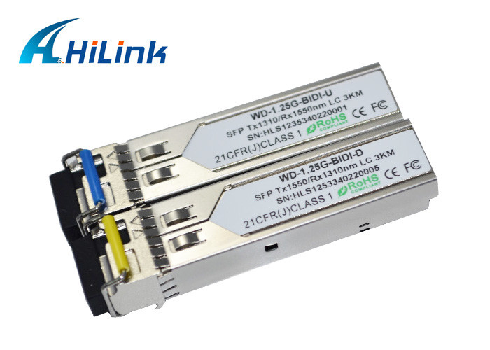 3KM 1000Base Bidirectional Fiber Optic Transceiver SFP Module Single Mode