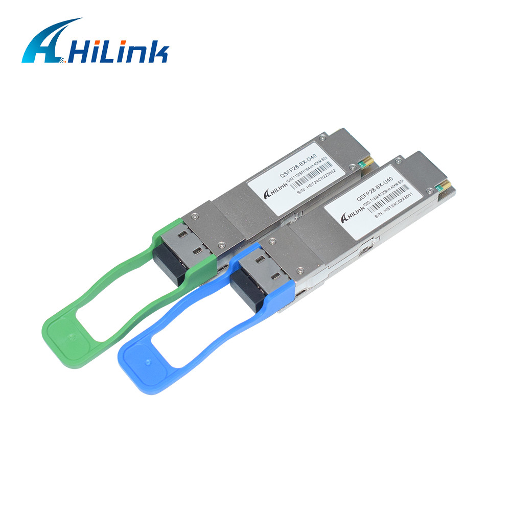 Transceiver Tx Rx QSFP28 100G BIDI Transceiver TX1304 / RX1309 40KM Fiber Optical Transceiver
