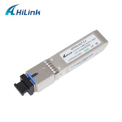 GPON SFP OLT C+ Module 20KM SC/UPC 1490nm / 1310nm SFP 2.5Gbps/1.25Gbps GPON OLT