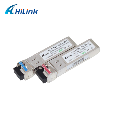 Industrial Grade 25G BIDI 1270/1310nm 40KM APD+TIA Optical Module Single-Fiber Simplex LC DOM