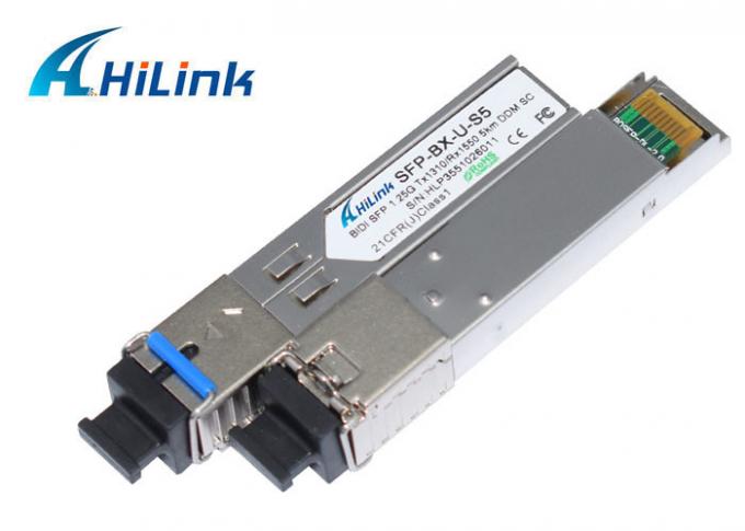 QINIYEK 1 Pair Simplex LC SFP Module 3KM-1.25G BiDi Single