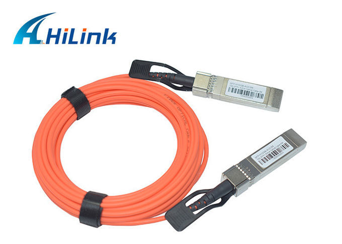 Data Centers 40GE QSFP AOC Active Fiber Optic Cable Multi Mode
